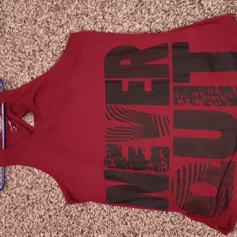 City Streets "Never Quit" Open Back Tank Top